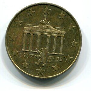 1997 Germany Europawoche 2 1/2 Euro Medal (b735-12)